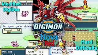 Digimon Nova RedGBA  Modified Digidex Difficulty 151 Digimon 150 Catchable Trade Evolution [upl. by Hanonew691]