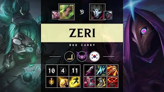 Zeri ADC vs Jhin Triple Kill Unstoppable  KR Master Patch 1419 [upl. by Domonic]