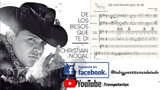 DE LOS BESOS QUE TE DI  CHRISTIAN NODAL  partitura multimedia [upl. by Reisman624]