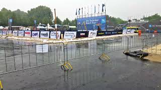 Unwetter Münster 2018  Wolkenbruch auf dem Hindenburgplatz [upl. by Arvonio324]