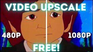 FREE AI Video Upscaler waifu2x [upl. by Adniral]