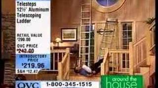 QVC Ladder Fall Blooper [upl. by Alledi]