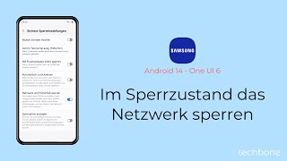 Im Sperrzustand das Netzwerk sperren  Samsung Android 14  One UI 6 [upl. by Aiblis]