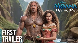 Moana The Movie  Live Action  Teaser Trailer 2025  Dwayne Johnson Zendaya  Disney Concept [upl. by Nnairrek]