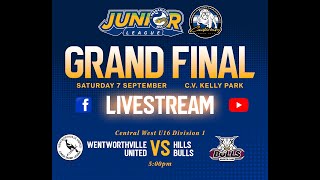 TOTAL FITOUTS Central West U16 Div 1 Grand Final 2024 Wentworthville United Vs Hills District Bulls [upl. by Wasson452]