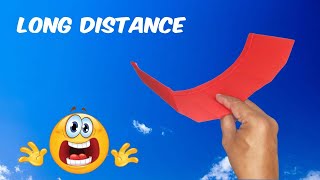 How to Make a Paper Airplane That Flies Long Time Paper plane That Flies Far [upl. by Skoorb]