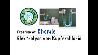 Experiment Chemie – Elektrolyse von Kupferchlorid [upl. by Ikkir]