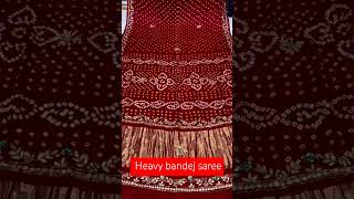 Gaji Silk Original Bandhani Gota Pati Saree❤️Price5100song traditionalstyle fashion ytshorts [upl. by Ronoel625]