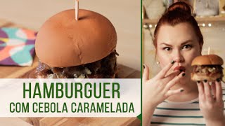 Hamburguer caseiro de carne com queijo gorgonzola [upl. by Perretta]