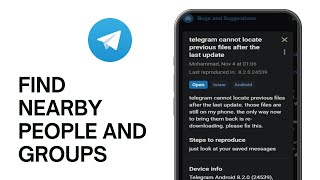 How to Find Nearby People and Groups on Telegram [upl. by Ennovaj987]