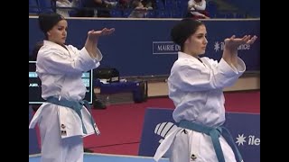 Karate 1 Paris 2019 Final Team Kata Female Iran vs Russia [upl. by Lalitta]