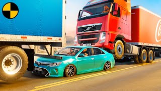 Truck and Car Accidents 1 😱 BeamNGDrive [upl. by Wilde]