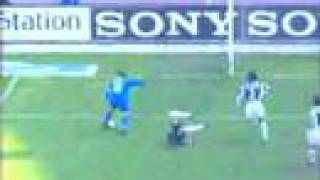 Grandissimo gol di Roby Baggio JuveBrescia01042001 [upl. by Templas]