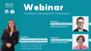 Webinar Qualitative Research in Anesthesia [upl. by Garret]