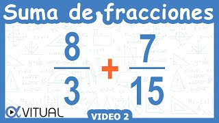 💥 Suma de FRACCIONES usando el mcm MÍNIMO COMÚN MÚLTIPLO [upl. by Llemar]