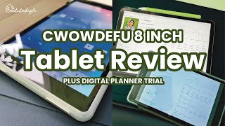 Cwowdefu 8 Inch Android 11 Tablet with Sim Card Review  Digital Planner Trial [upl. by Hashum396]