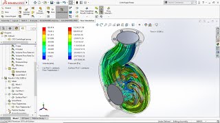 CFD Analysis Centrifugal Pump use Solidworks [upl. by Gowrie]