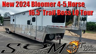 New 2024 Bloomer 45 Horse Trailer Tour  165 Trail Boss LQ 10 Mid Tack [upl. by Kale]