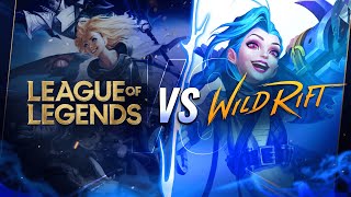 Wild Rift VS League of Legends  THE Comparison LoL Mobile [upl. by Yssor]