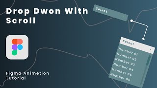 Advance Drop Down  Figma Animetion Tutorial  With Smooth Scroll  2022 [upl. by Nomelif]