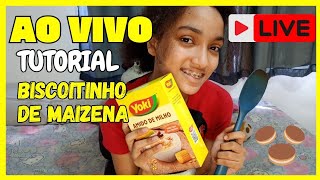 TUTORIAL DO BISCOITO MAIZENA AO VIVO aovivo live biarezende [upl. by Lotus105]