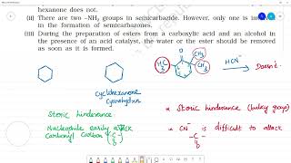 Give plausible explanation for each of the followingi Cyclohexanone forms cyanohydrin in good [upl. by Lanti]