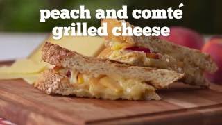 Recipe Peach amp Comté Grilled Cheese [upl. by Llewxam]