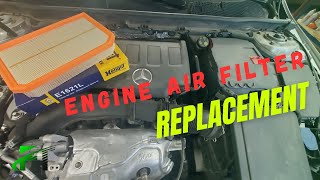 Mercedes A250220 Engine Air Filter Replacement l DIY AClass  GLA  CLA  GLB  B SAVED 200 [upl. by Jeffie]