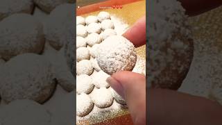 Make snowball cookies with me⛄️✨😋shorts baking cookies [upl. by Hannie]