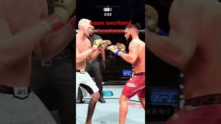 clean overhand knockout ufc ufcgameplay mmafighting mma combatsport boxing gaming mmafights [upl. by Harneen]