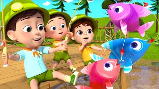 1 2 3 4 5 Once I Caught a Fish Alive Song  Baby songs  Nursery Rhymes amp Kids Songs [upl. by Leiram]