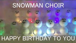 HAPPY BIRTHDAY SONG PARTY ver010 snow man [upl. by Akiem]