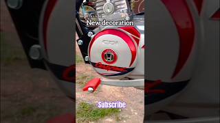 Honda CG 125 new sticker decoration designbike decorations in Pakistan shortvideo shorts [upl. by Clymer]