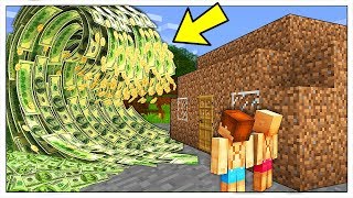 ONDA GIGANTE DI SOLDI CONTRO BASE POVERA  Minecraft ITA [upl. by Gulick]