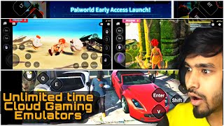 Pc Games in Mobile2024 best Cloud Gaming Emulatorsgta 5 palworld Unlimited time🔥🤯 [upl. by Aneehsirk]