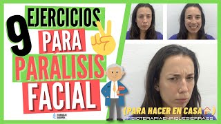 ✅ PARÁLISIS FACIAL o PARÁLISIS DE BELL ejercicios para eliminarla por COVID 19 👾 hacer en casa 💪 [upl. by Aikahc]