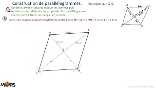 5e constructions de parallélogramme [upl. by Prebo478]