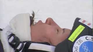 World Cup Snowboardcross 2012 Blue Mountain Raffaella Brutto crash [upl. by Lazaruk676]