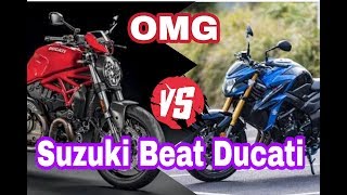 Ducati Monster 821 vs Suzuki GSXS750 2018  Comparison  Opinion [upl. by Lewin990]