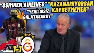 AZ Alkmar 11 Galatasaray Maç SonuTugay KerimoğluquotOsimhen AirlinesquotGS Yorumları [upl. by Eicats]