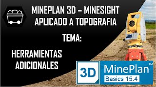 MINEPLAN 3D  MINESIGHT APLICADO A TOPOGRAFIA 06 Herramientas CAD complementarias Parte 02 [upl. by Laroc308]