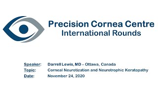 PCC Rounds 26 Corneal Neurotization and Neurotrophic keratopathy [upl. by Gracye]