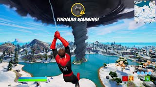 FORTNITE WEATHER UPDATE Tornadoes Lightning Strikes Dinosaurs [upl. by Alyose]