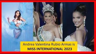 🇻🇪 VENEZUELAs Andrea Valentina Rubio Armas is MISS INTERNATIONAL 2023 Full Performance [upl. by Sel513]