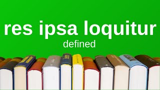 Res Ipsa Loquitur  Explained Simply Torts [upl. by Aigil149]