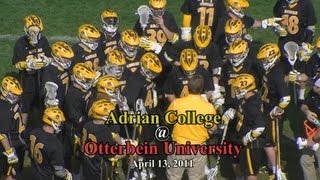 Adrian College Lacrosse  Otterbein University [upl. by Trinette]