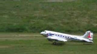 radio control DC3 crash [upl. by Gladi746]