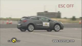 2012 Opel Astra GTC  ESC TEST [upl. by Aramenta]