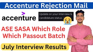 Accenture Rejection Mail After Interview  Accenture Interview Results 2023  Accenture Offer Letter [upl. by Concordia]