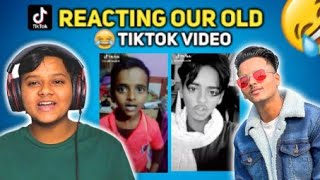 Reacting Our Old TikTok Video 🤣  TikTok Funny Video [upl. by Ejroj]